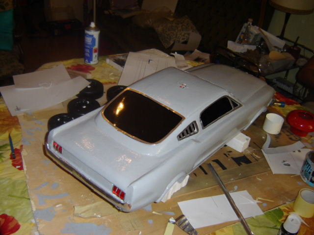 Model of a 1967 Ford Mustang GT Fastback