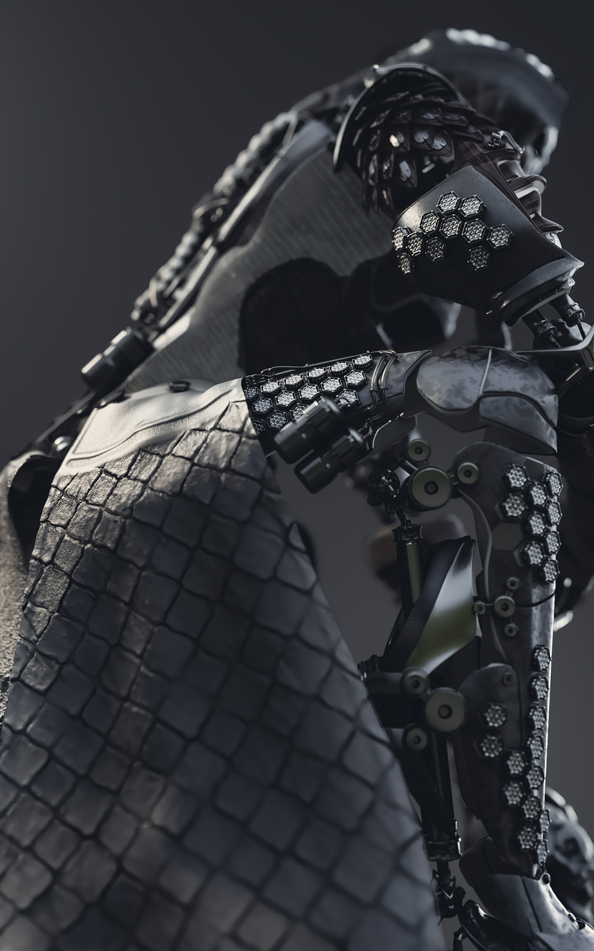 3D 3ds max Armour Bodyarmour Character design  modern Render valkyrie vray