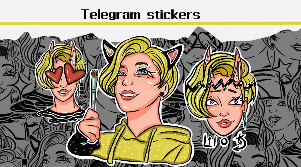 commission ILLUSTRATION  stickers