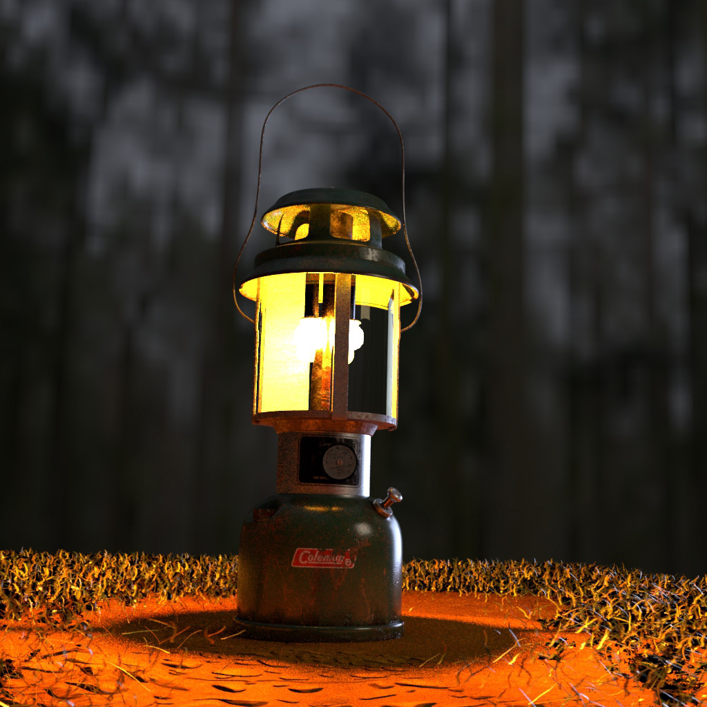 3D lantern Lamp camping vintage outdoors coleman