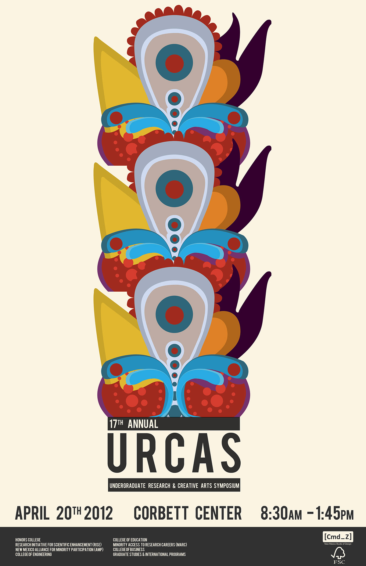 URCAS  undergraduate  research  creative  arts   symposium  Graphic  graphic design  design  print  poster  Illustration  colors  vibrant