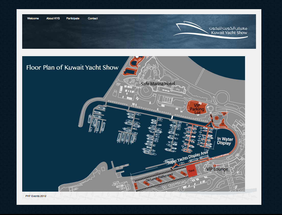 Adobe Portfolio KYS Kuwait yacht Show Webdevelopment