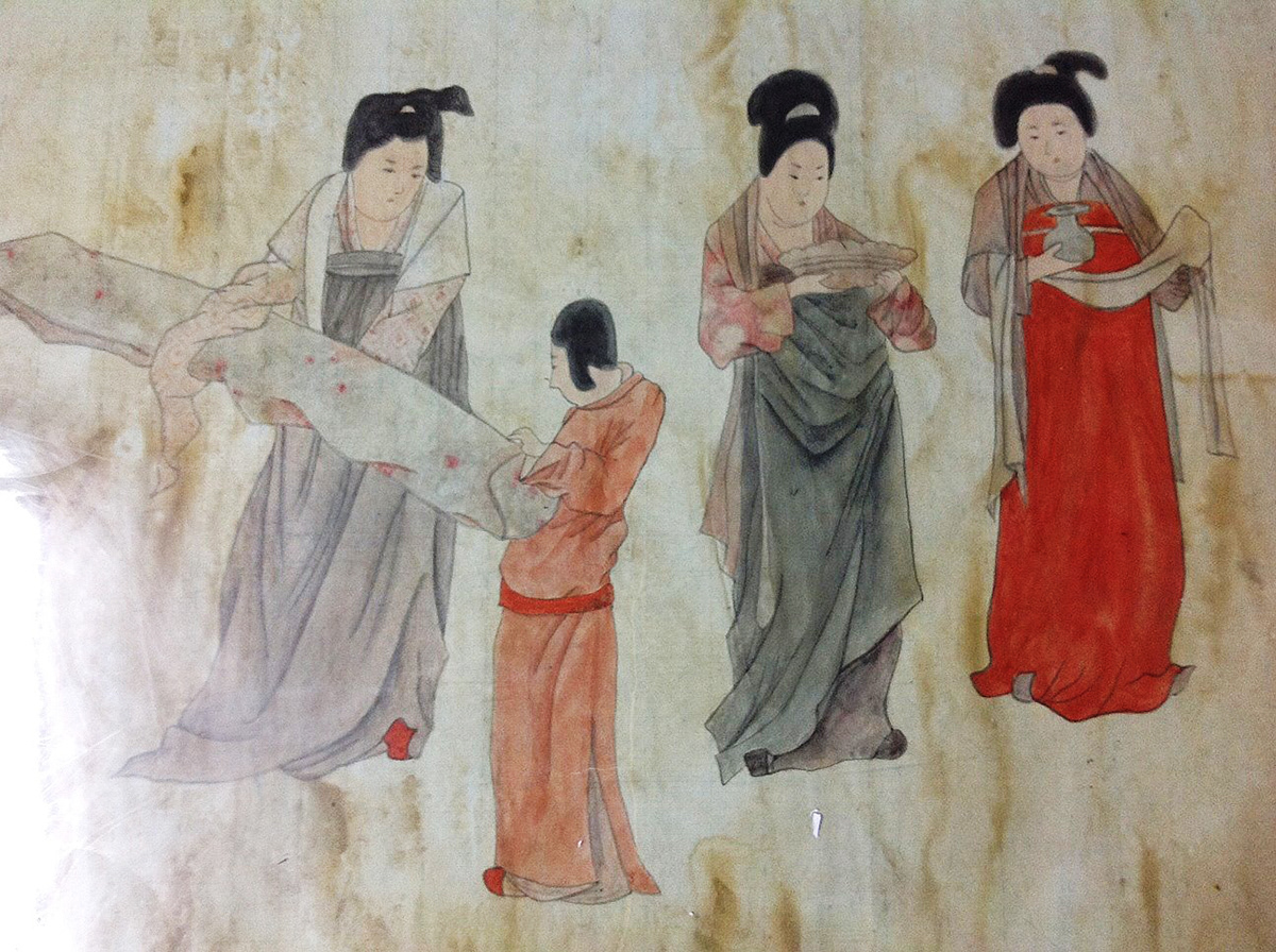 Chinese painting Zhou Fang tang dynasty Court lady
