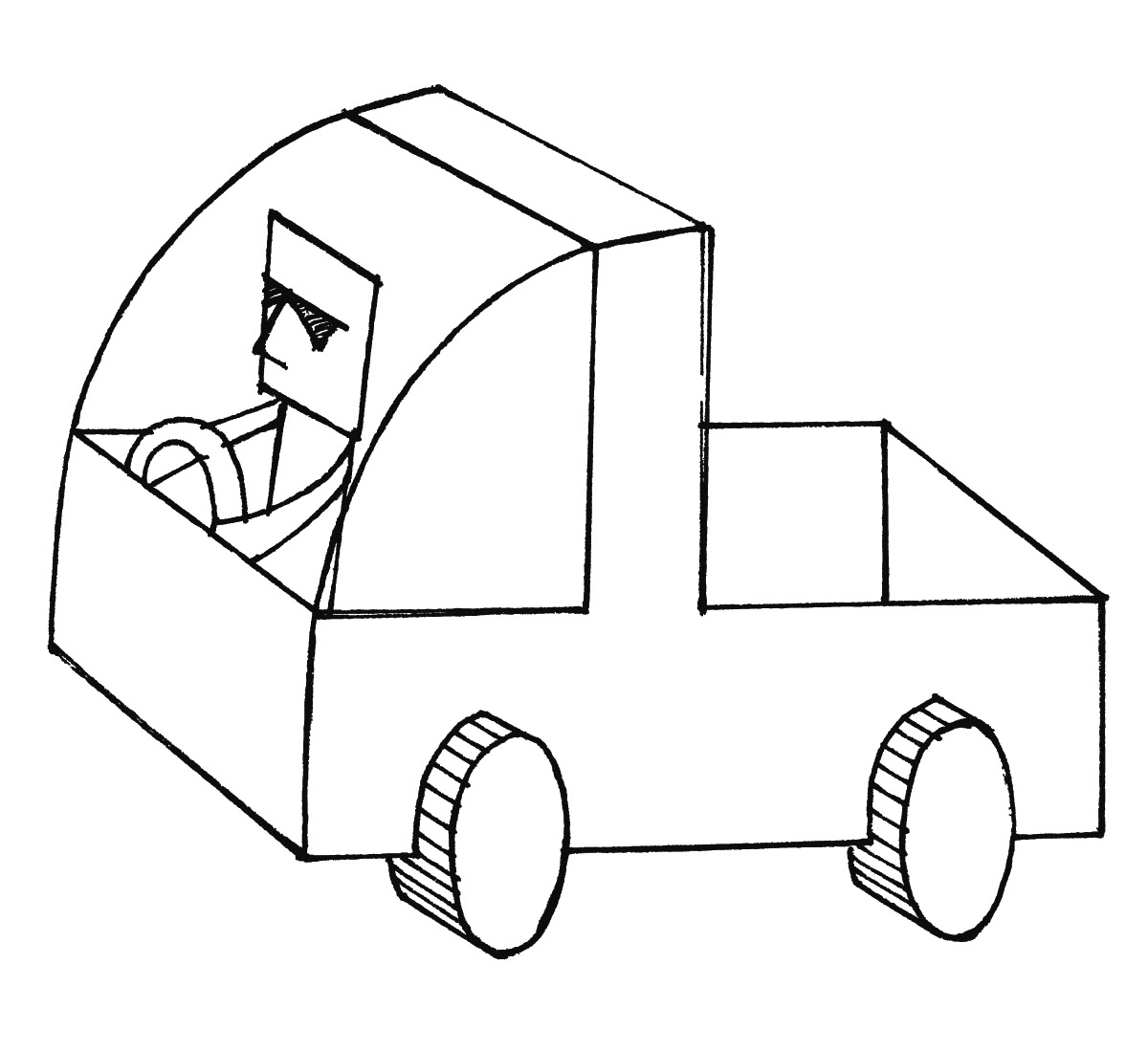 art car Truck simple japan taxi wagon
