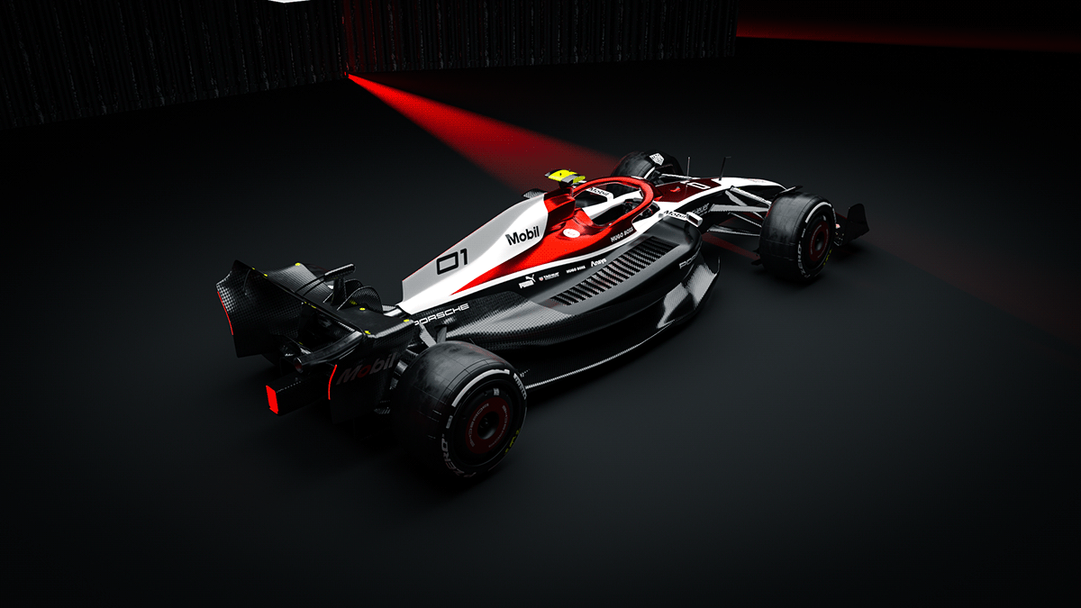 3D automotive   design f1 Formula 1 Livery Motorsport Render Vehicle visualization