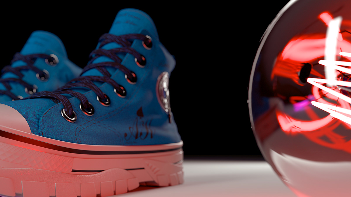 shoe product design  converse visualization 3ds max vray Render 3D