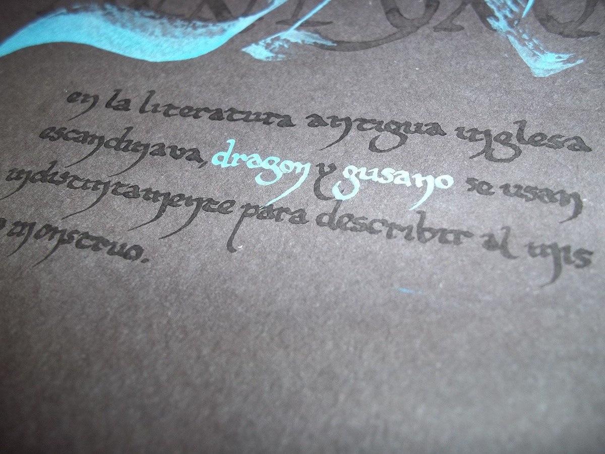 longinotti caligrafia tipografia the Hobbit jrr tolkien