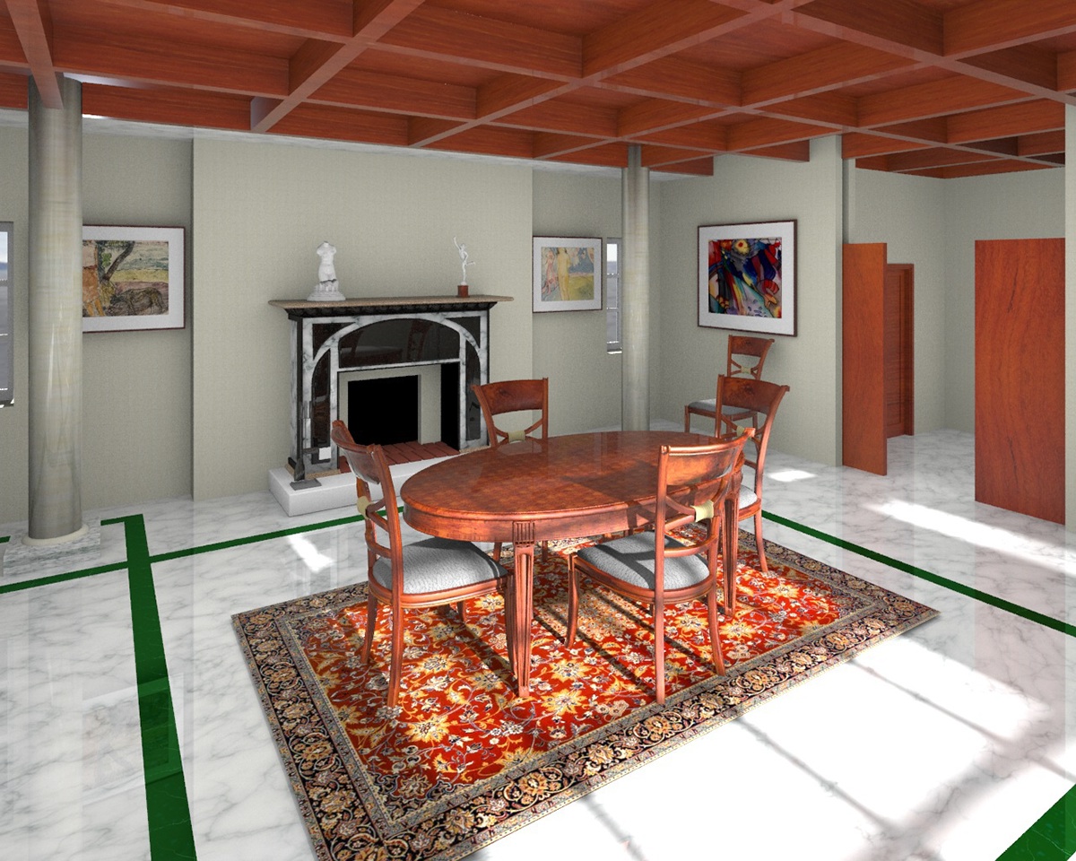 3D Render rendering design Interior