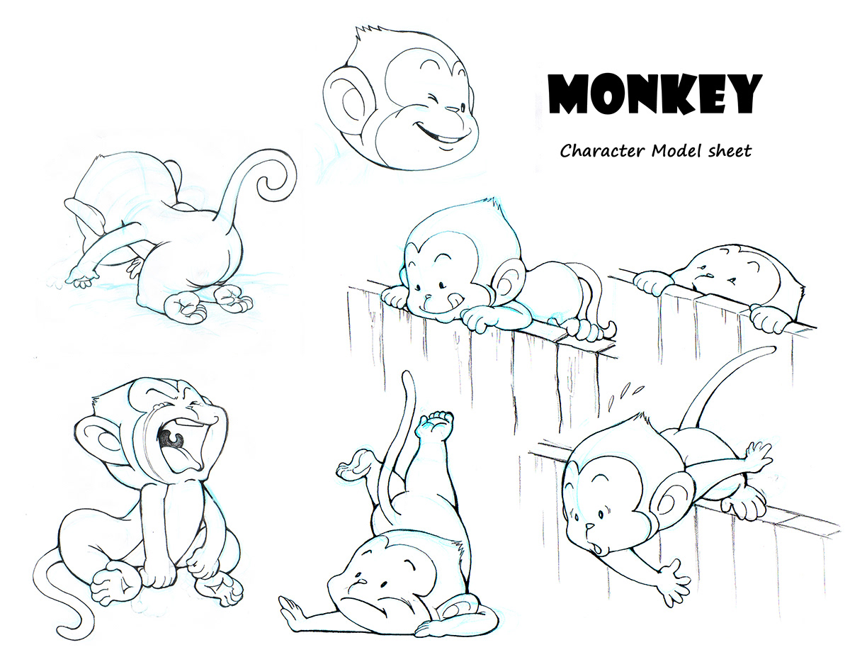 mobile game Game Art ios android Google Play Playbook artist cartoon Character monkey