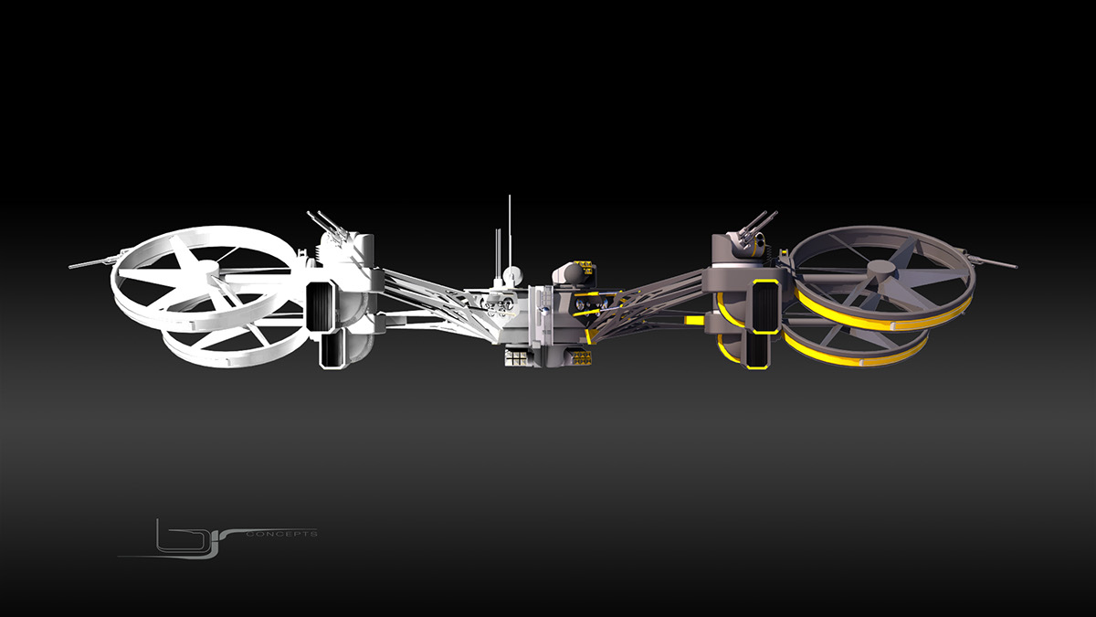 concept art drone 3d art concept design science fiction