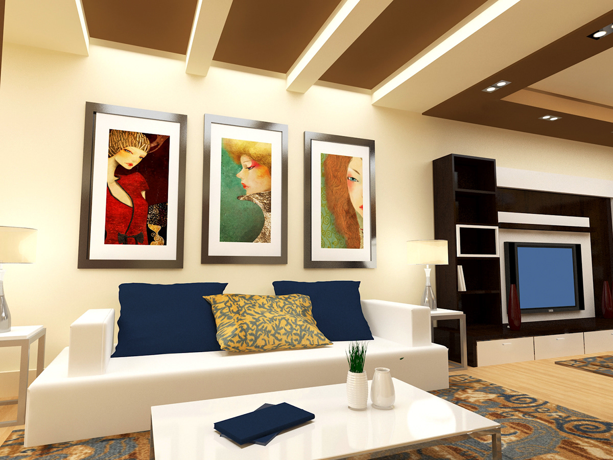 residential Interior design vray rendering