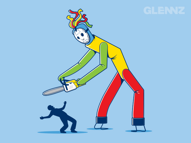Glennz Glenn Jones vector art Illustrator funny humor tees tshirt cartoon glennz tees