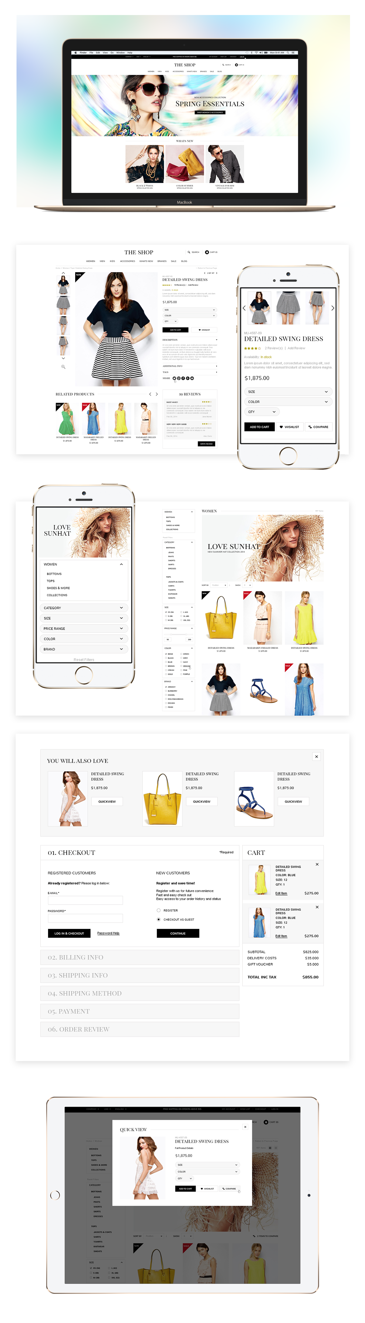 free psd e-commerce psd Fashion Store E-commerce Design free design e-commerce free psd