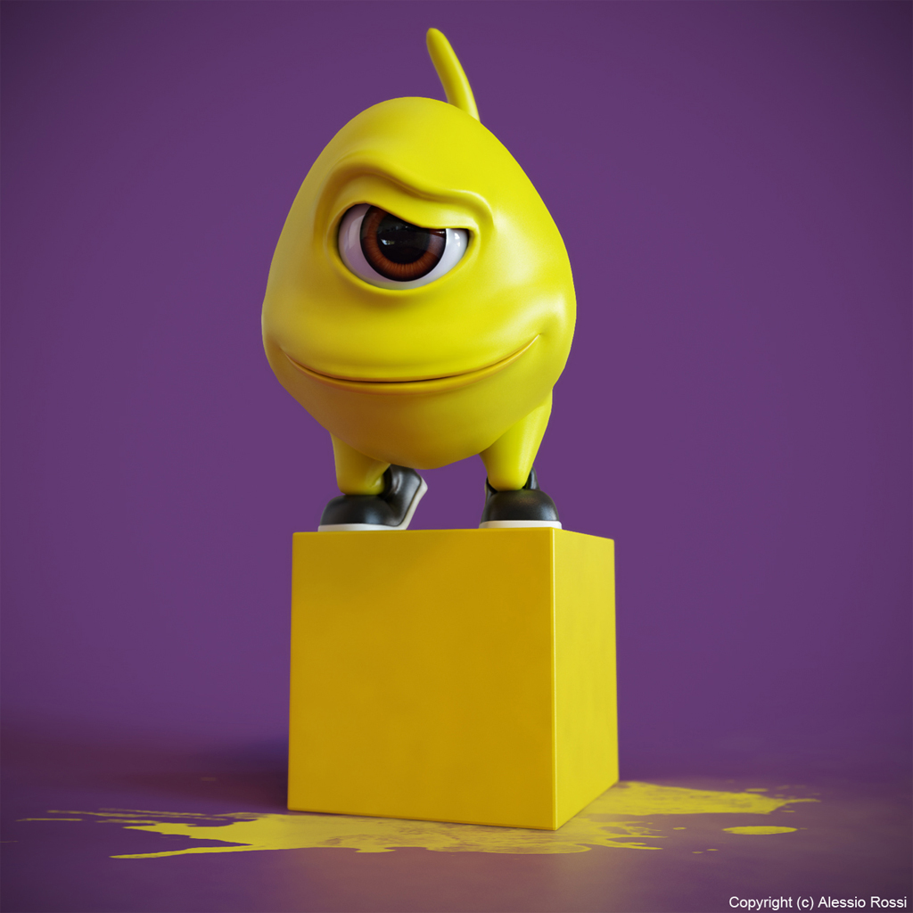 3d animation 3ds max vray creature colors little Character