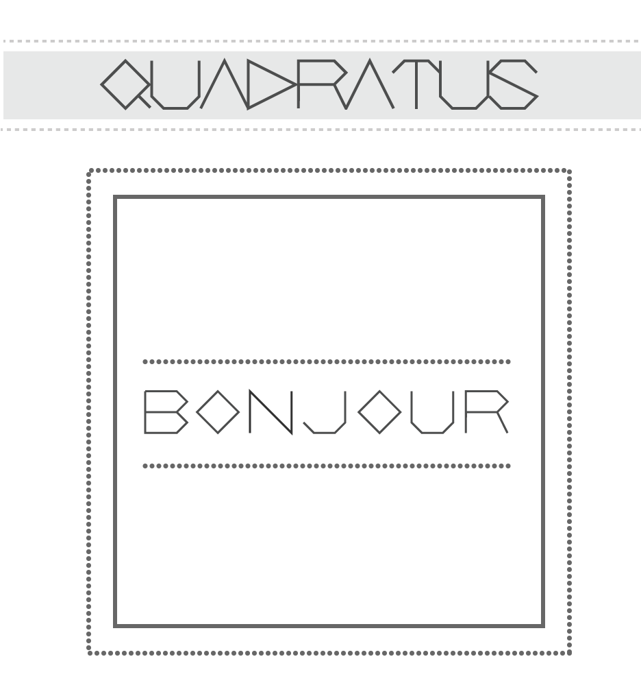 Typeface quadratus david villouta