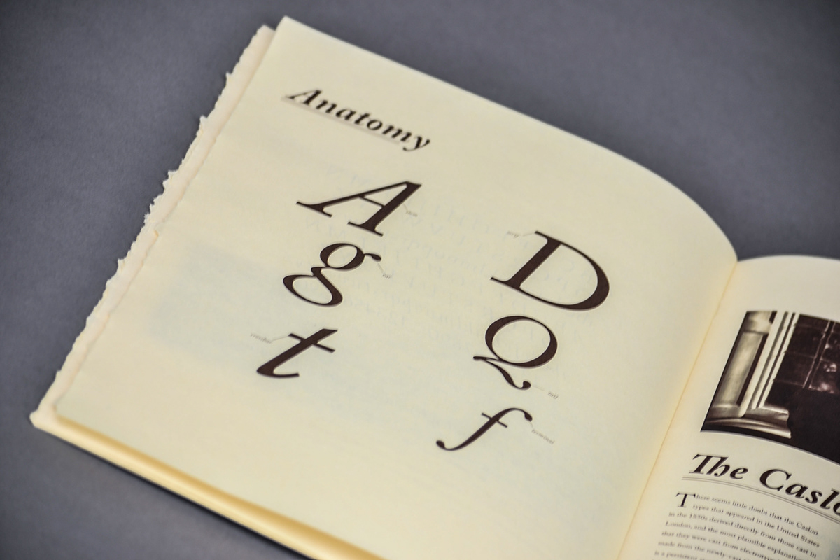 Caslon Typeface  type book