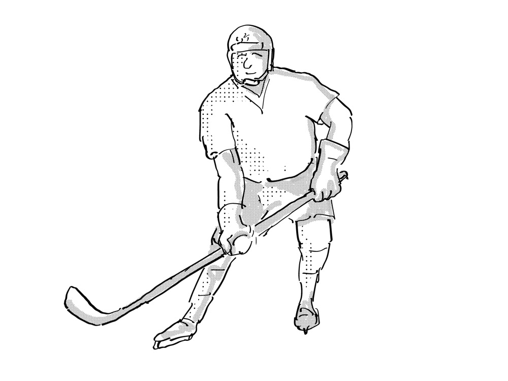 Ice Hockey Player Cartoon Isolated on Behance