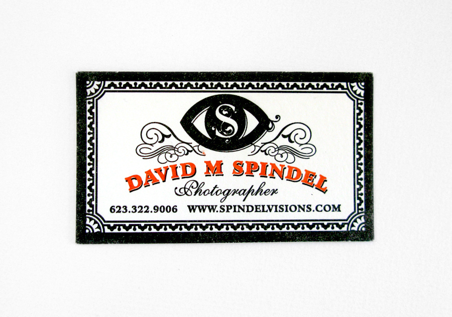 David M Spindel business card letterpress letterpress business card Logo Design