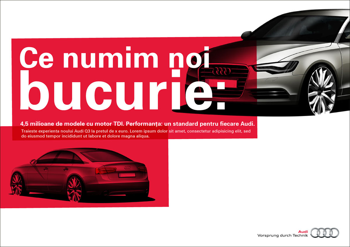 Audi Audi Romania Pas inainte Icona Advertising