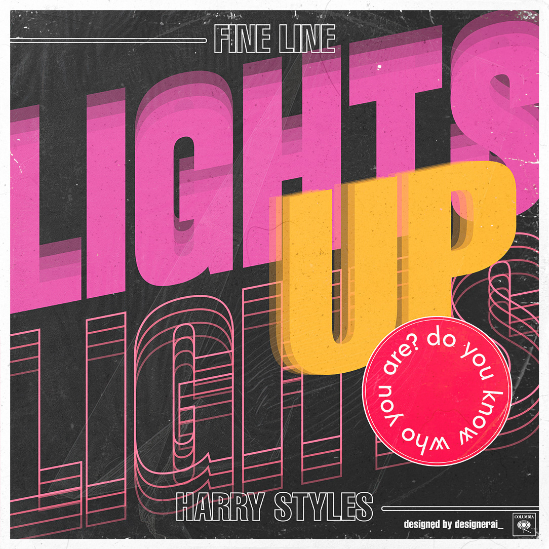fine line harry styles posters soundtrack typography  
