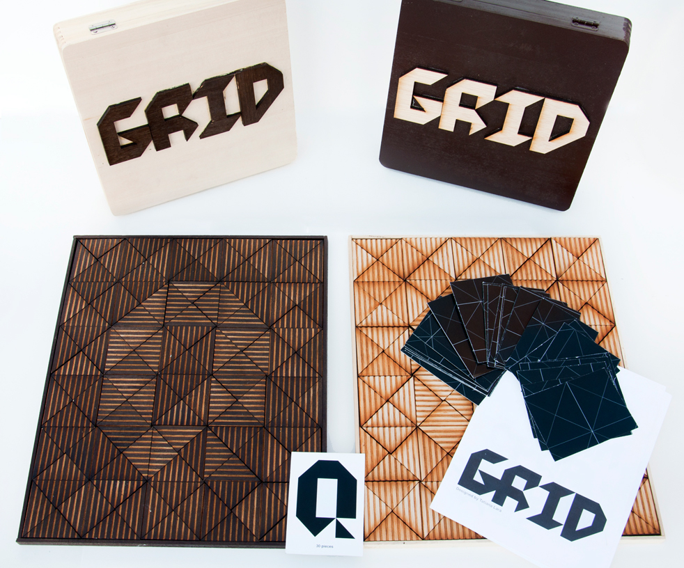 type graphic grid board game Packaging