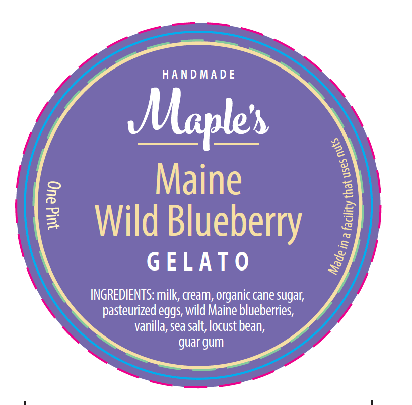 Gelato label design ice cream natural bakery Food  Retro circle