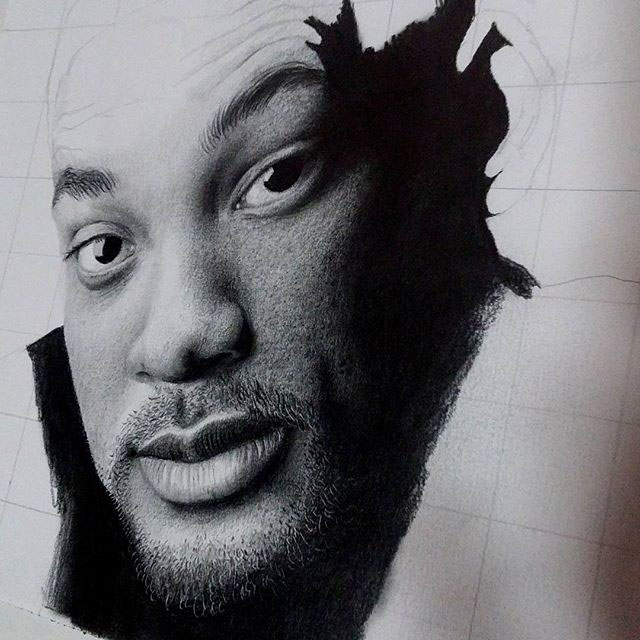 desenho lápis Realistic drawing Drawing  Will Smith desenho realista desenhos realistas