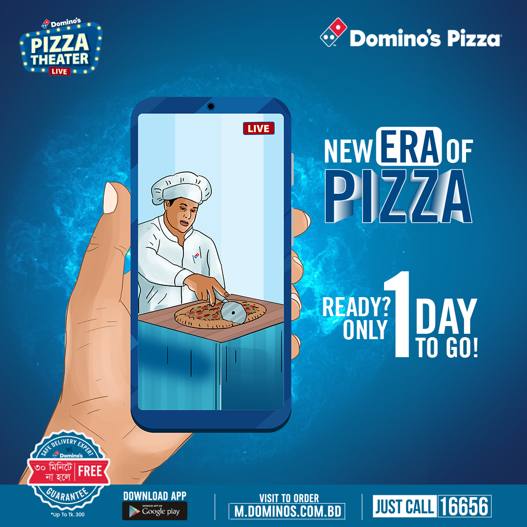 Advertising  Domino's Domino's Pizza Fast food live Packaging Pizza pizza box Social media post theater 