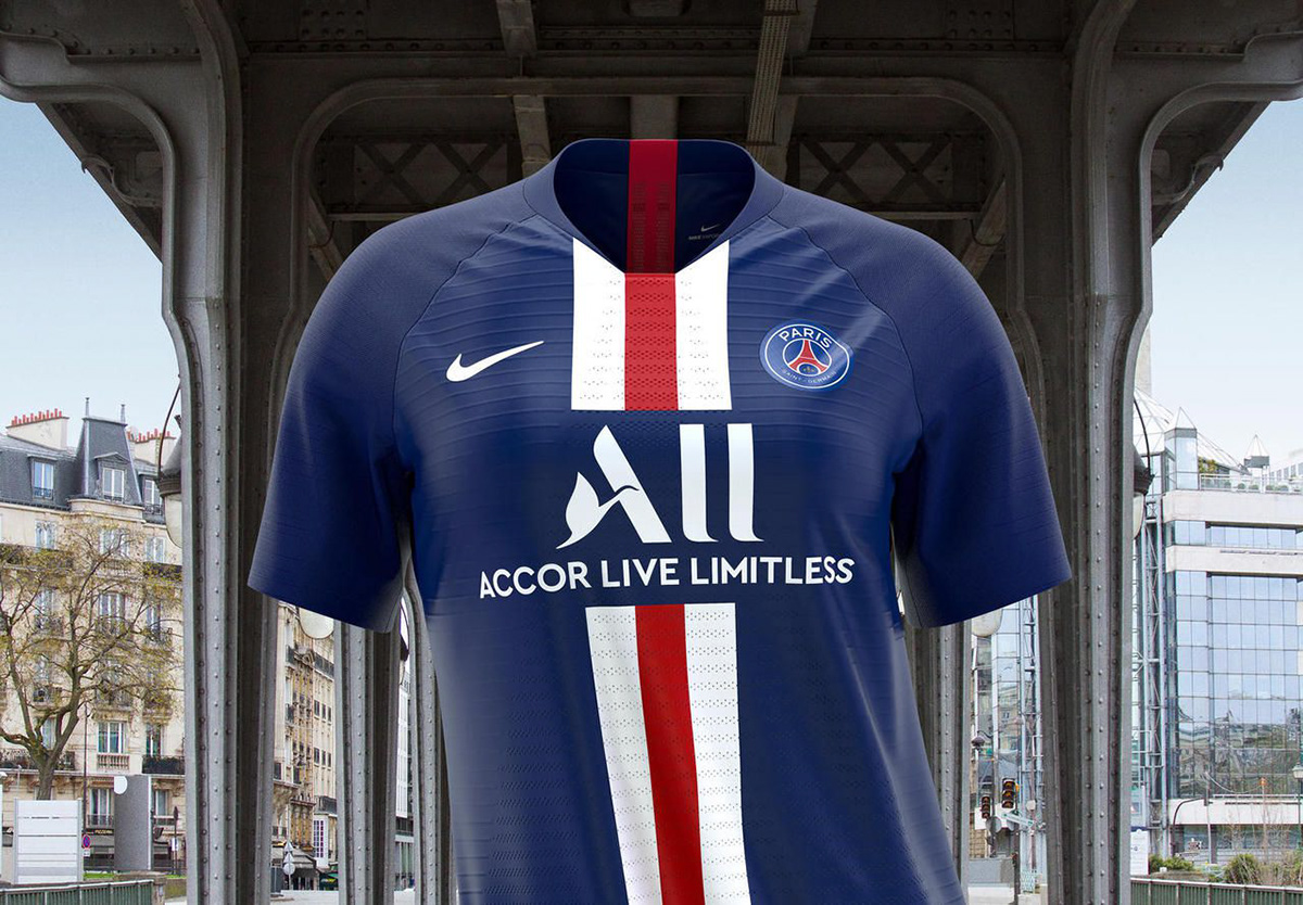 PSG Paris jersey blue Nike Accor all animation  shirt soccer
