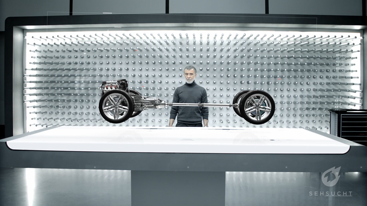 commercial car Audi 3D graphics