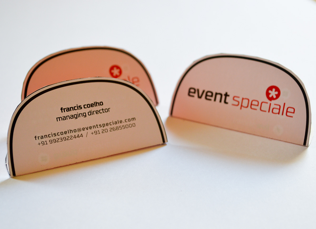 Event Management special red color icons rebranding MIT stationery design star print digital