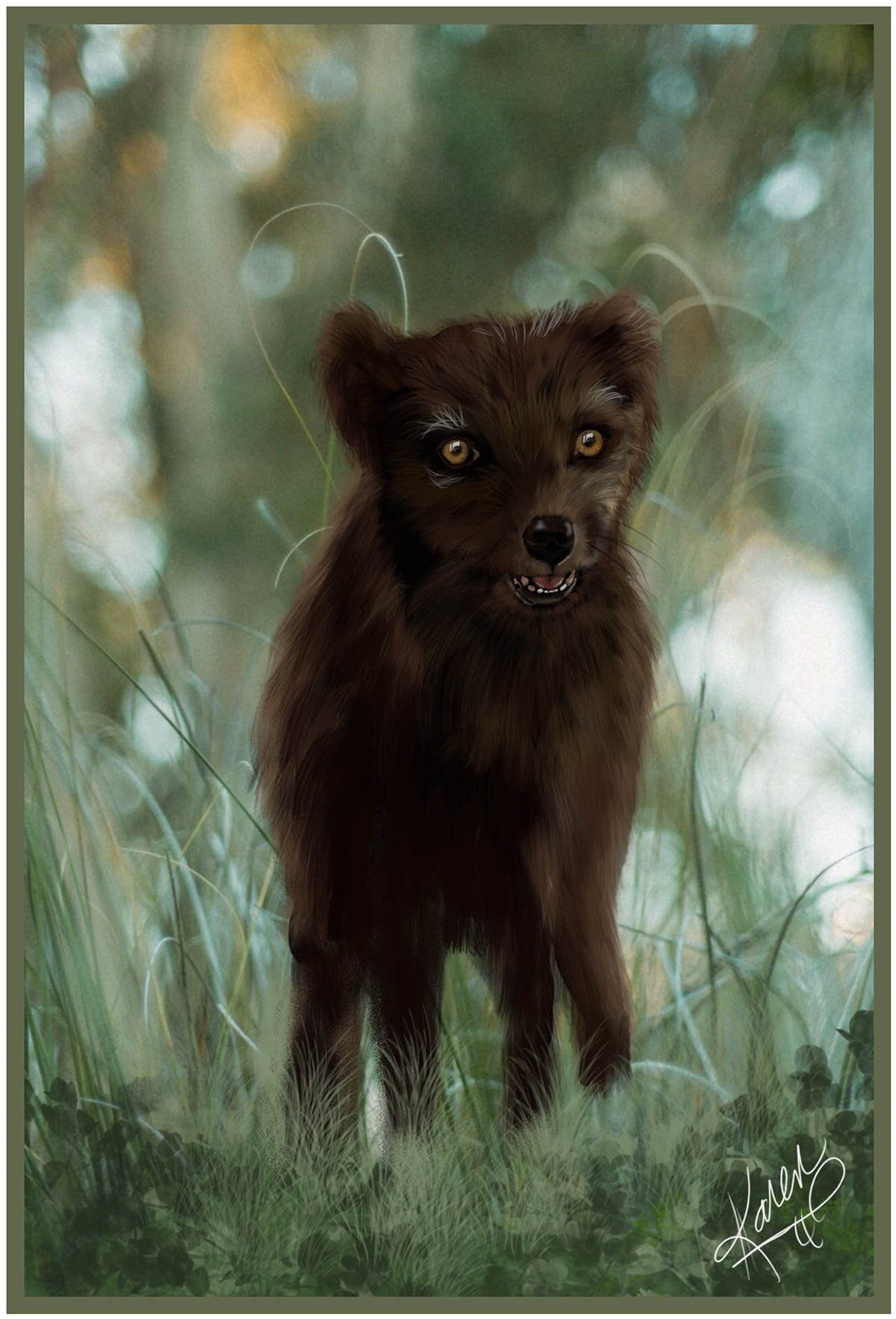Digital Art  digital painting Drawing  illustrations animals arctic foxes