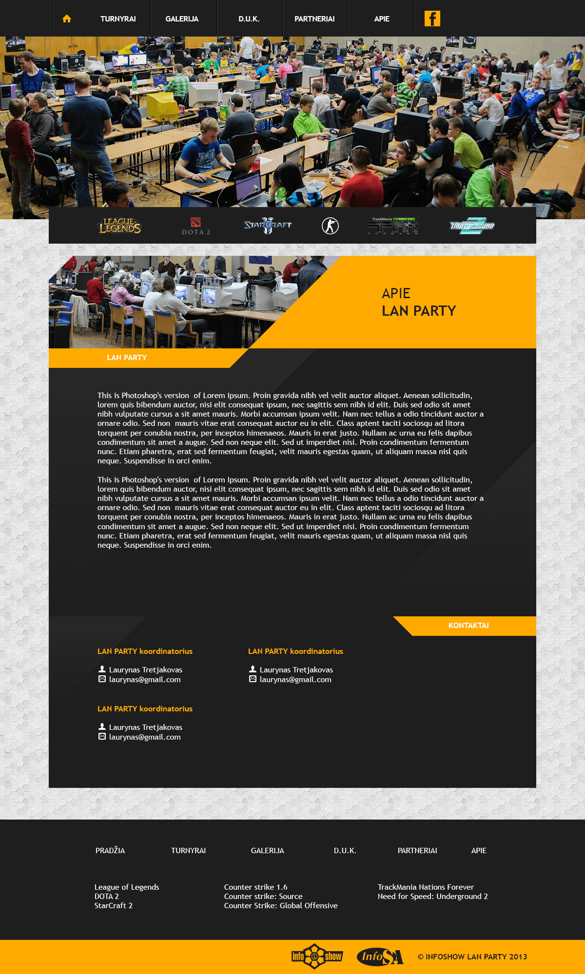 lanparty party Infoshow LAN Games Gaming esports