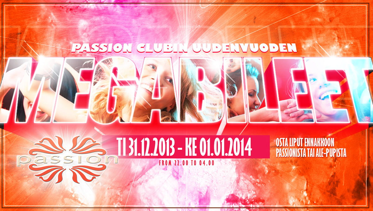 screen Event party new year new year 2014 passion passion club Kuopio