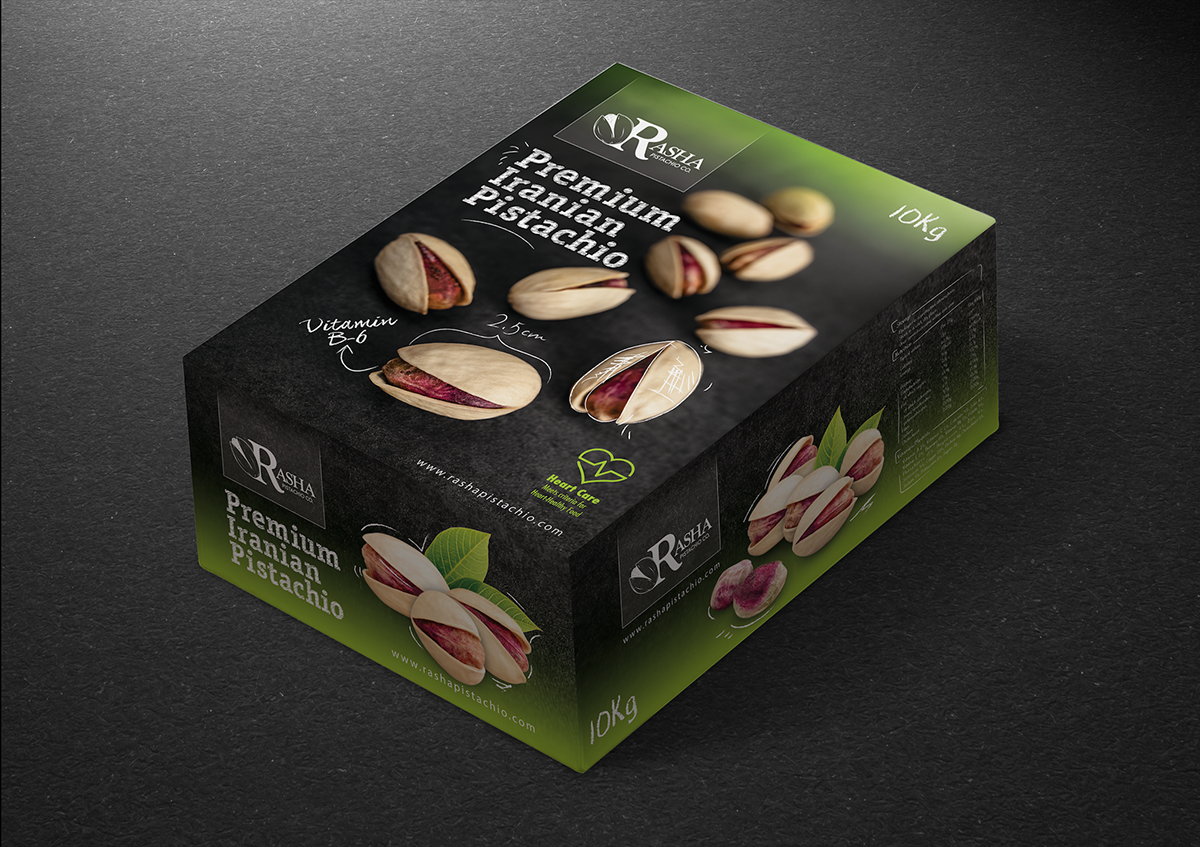 pistachio Packaging پسته بسته بندی box گرافیک graphic
