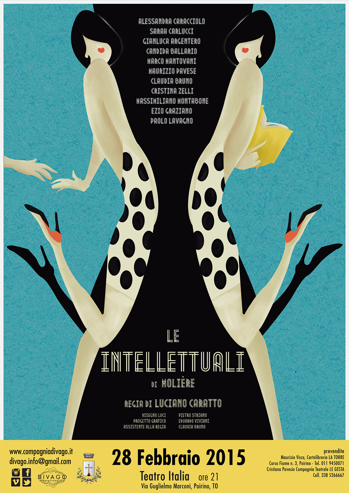 Theatre poster affiche ILLUSTRATION  graphic teatro manifesti