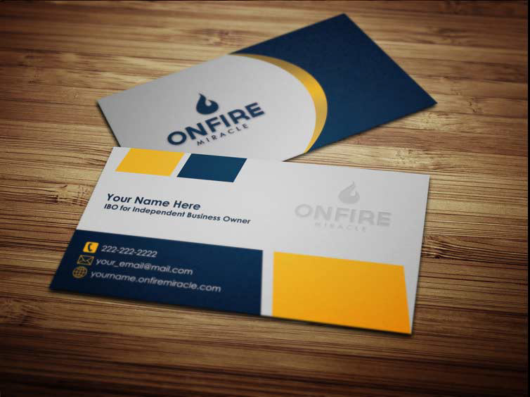 On Fire Miracle Fire Miracle Cards FireMiracle Business Cards FireMiracle Card Templates FireMiracle Card Designs