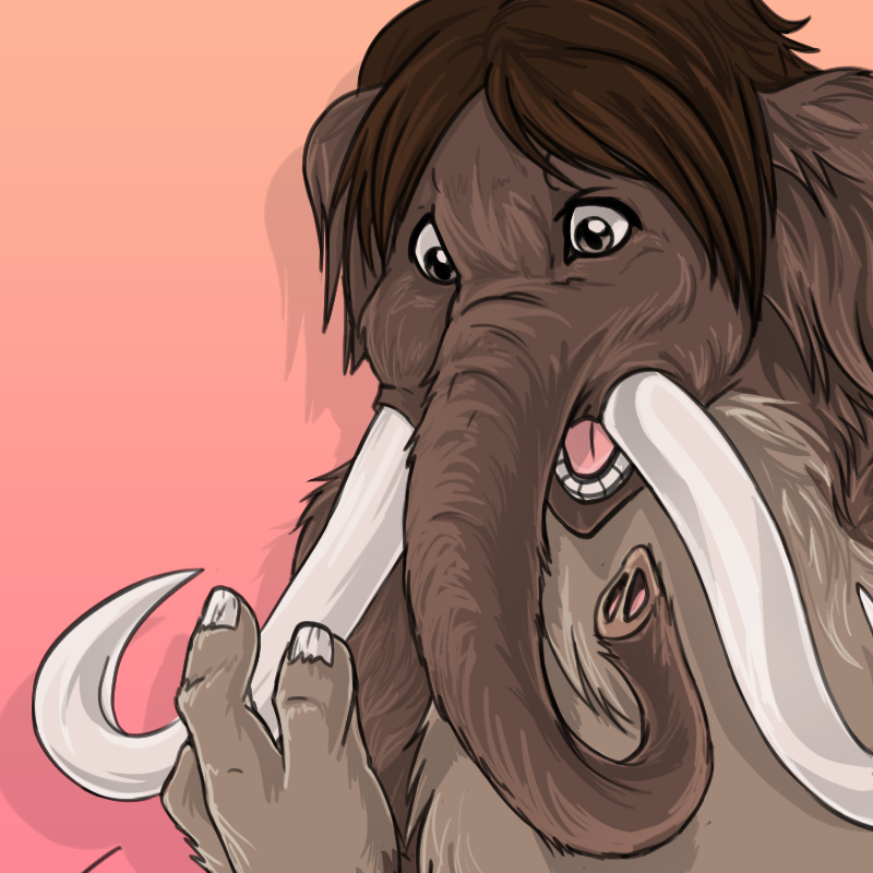 anthro arts artwork digital Digital Art  furries furry mammoth mamute photoshop