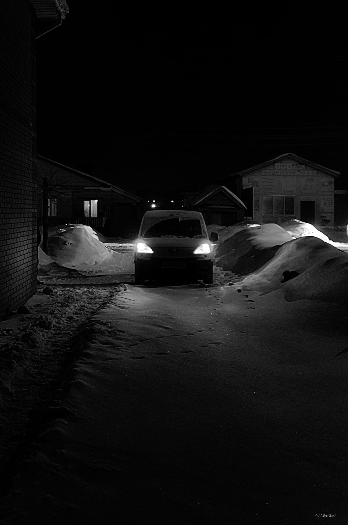 car winter snow village Russia Russia XXI машина зима снег деревня