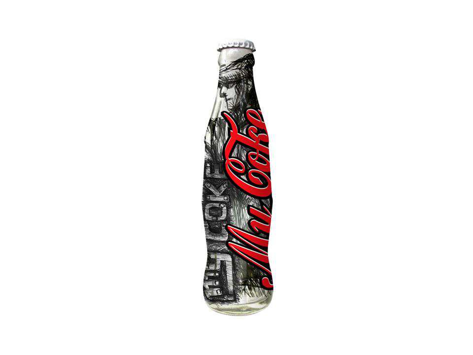 coke coke bottle design