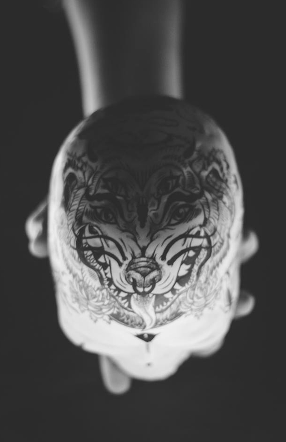 tattoos ILLUSTRATION  Craneo skull black&withe tatoo