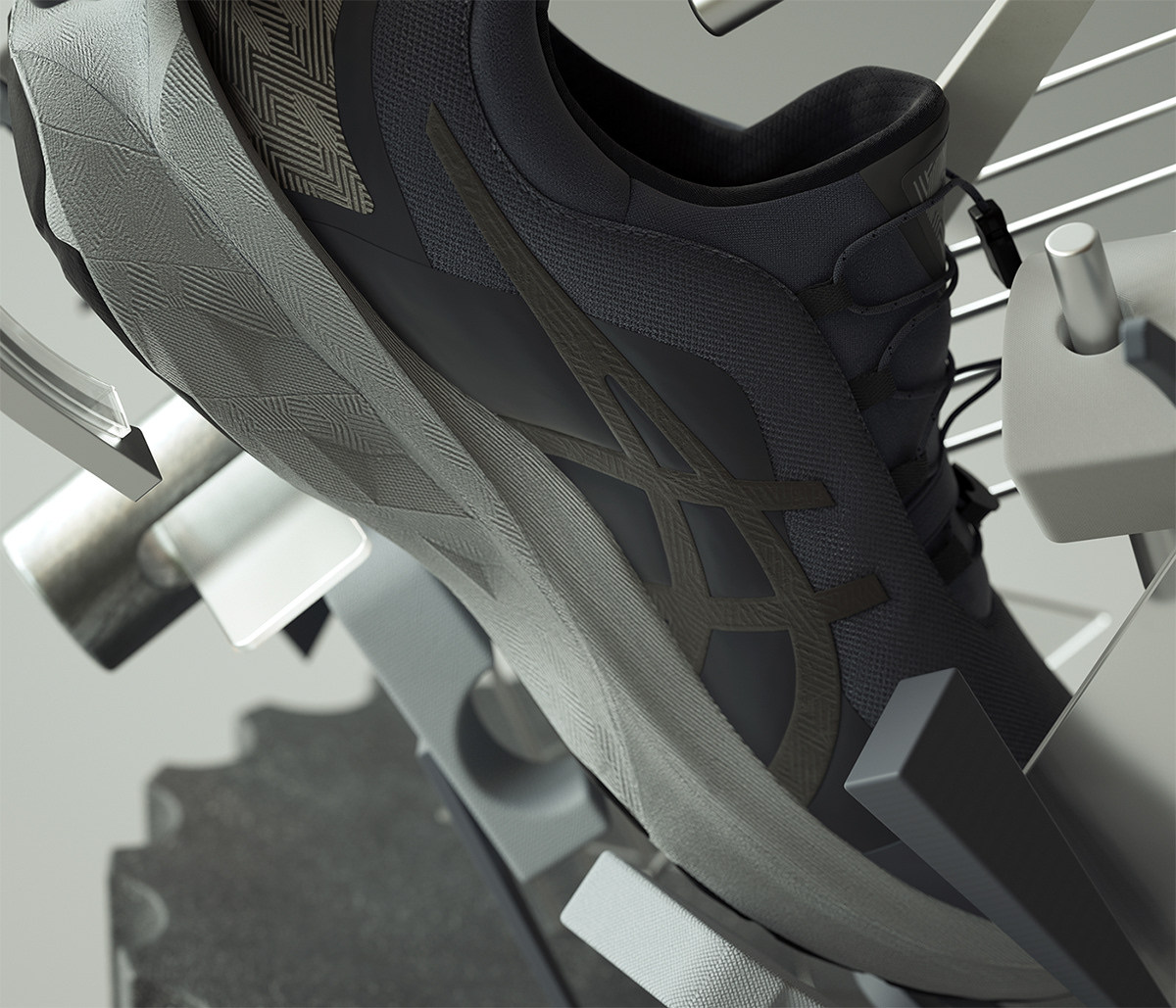 3D cinema4d graphic design  ILLUSTRATION  inspiration modern Octane Render Playful shapes sneakers