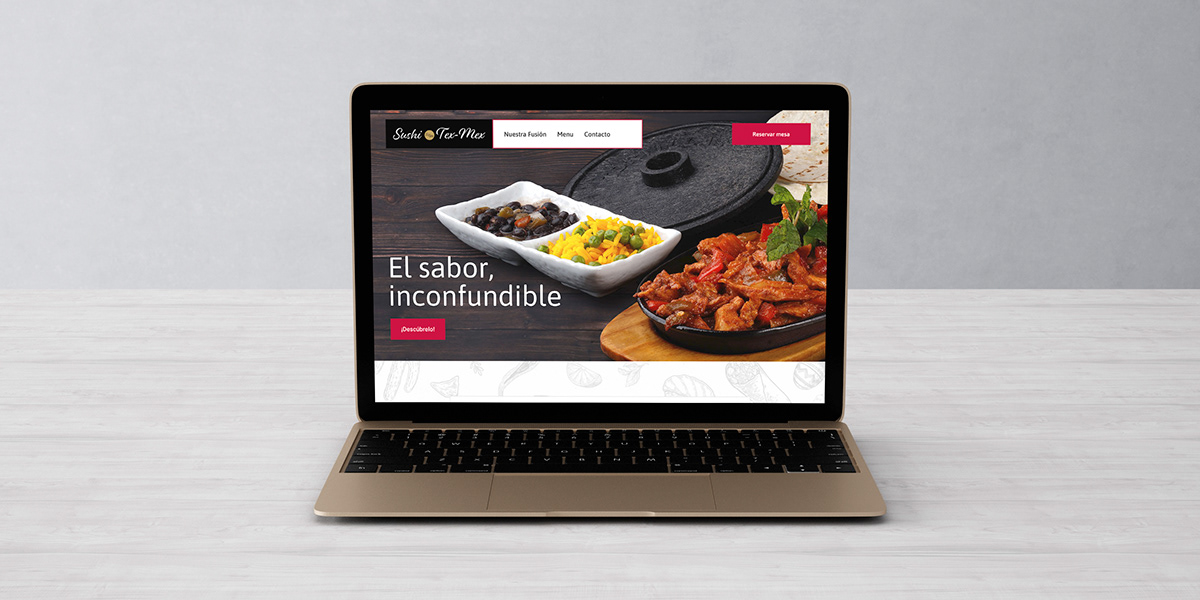 Website design for Sushi Tex-Mex