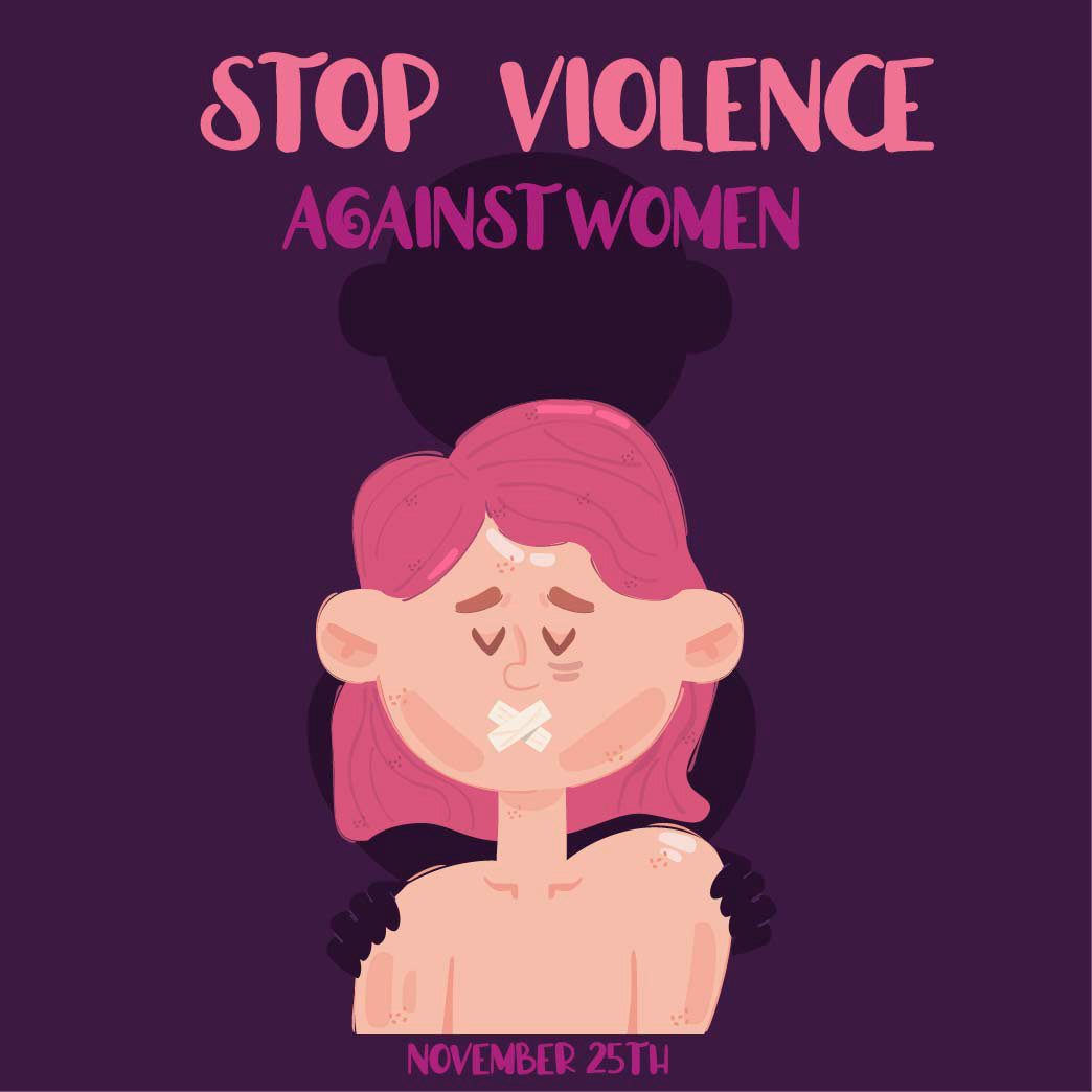 awareness charities fight Gender ILLUSTRATION  International November vector violence women