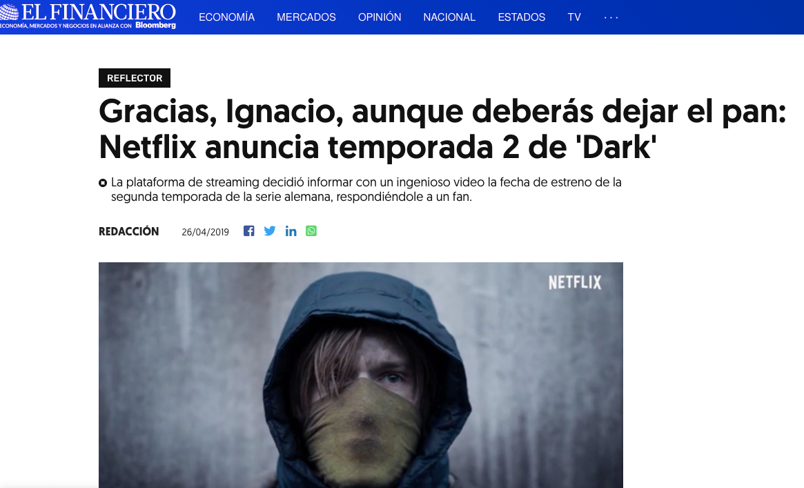bronce circus marketing Circus México copywriting  dark Media Monks Netflix premios iab Tío Netflix