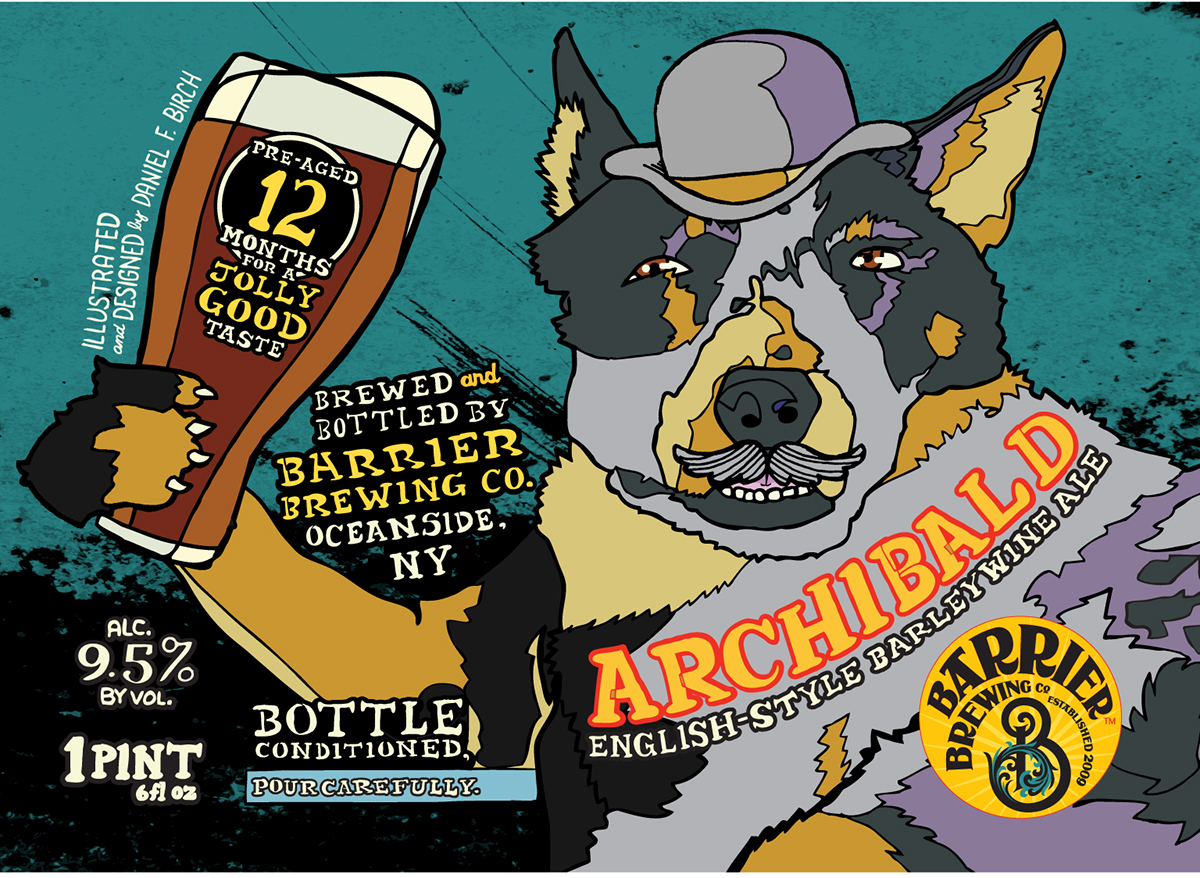 comics craft beer Barrier Brewing Co. dogs Phish Keith Richards daddy warbucks annie