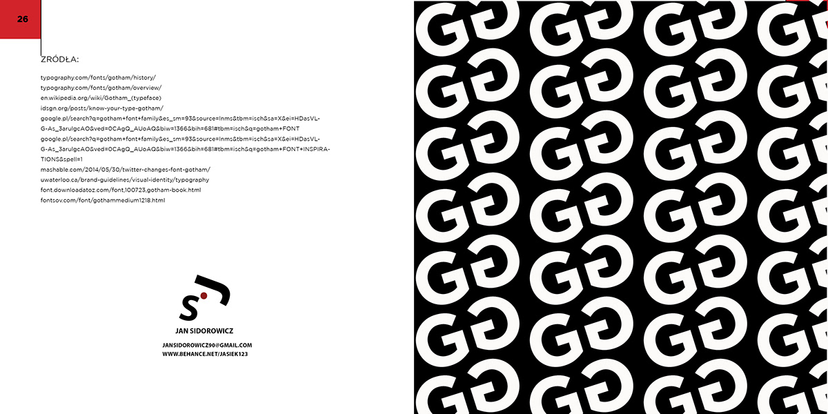 typographic Font Catalogue gotham