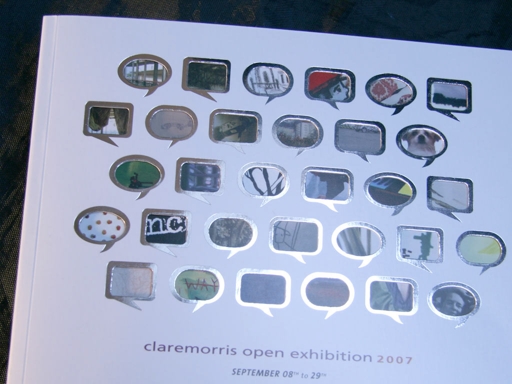 Art Exhibition  Claremorris Mayo  ireland  special finishing  die-cut foil art catalogue