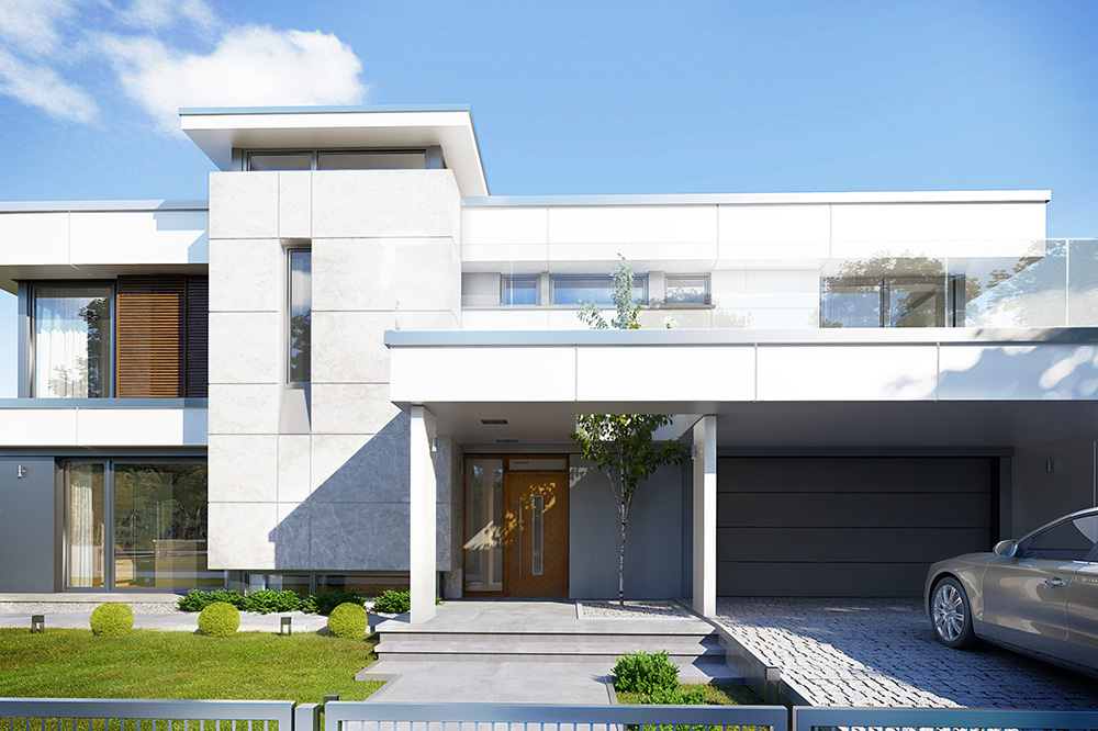 projekt domu willa DOM JEDNORODZINNY PRACOWNIA design dom z garażem mgprojekt dom piętrowy