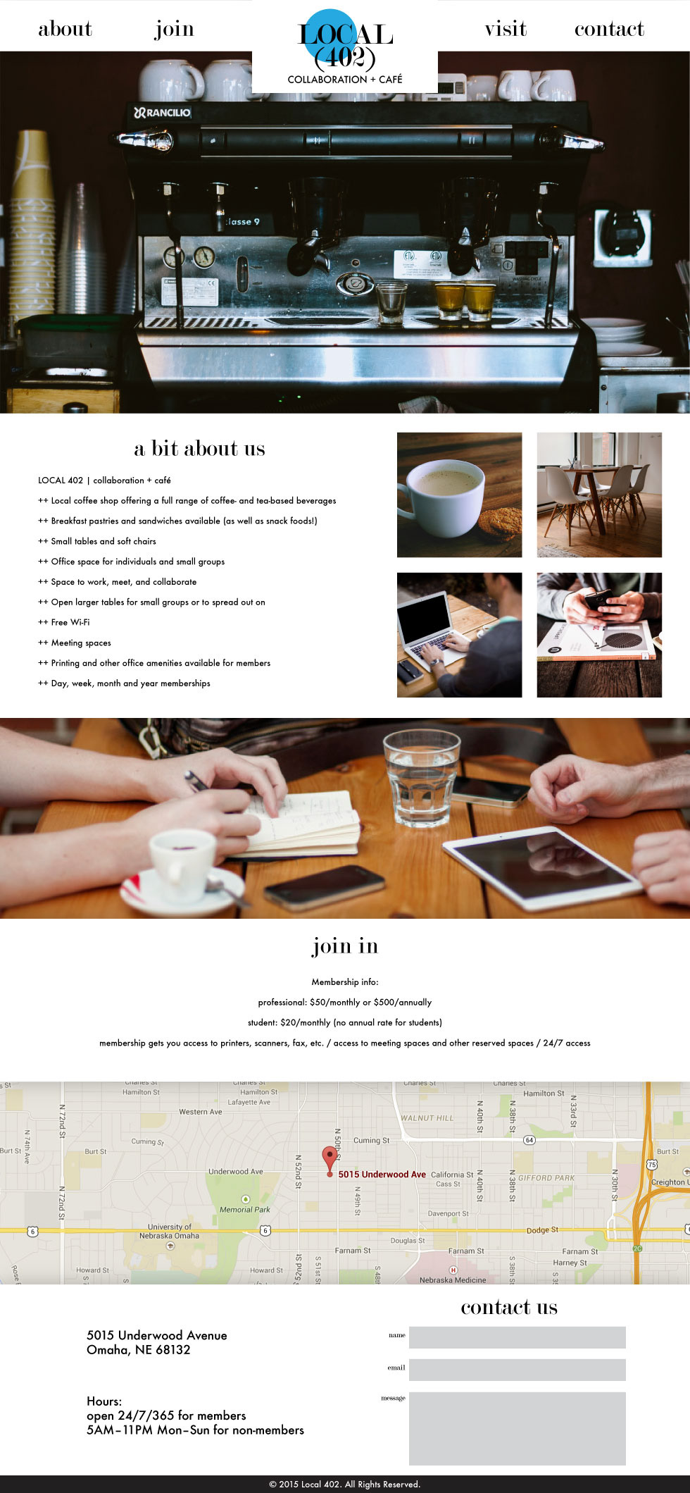 logo Website site comp comp cafe coworking cafe
